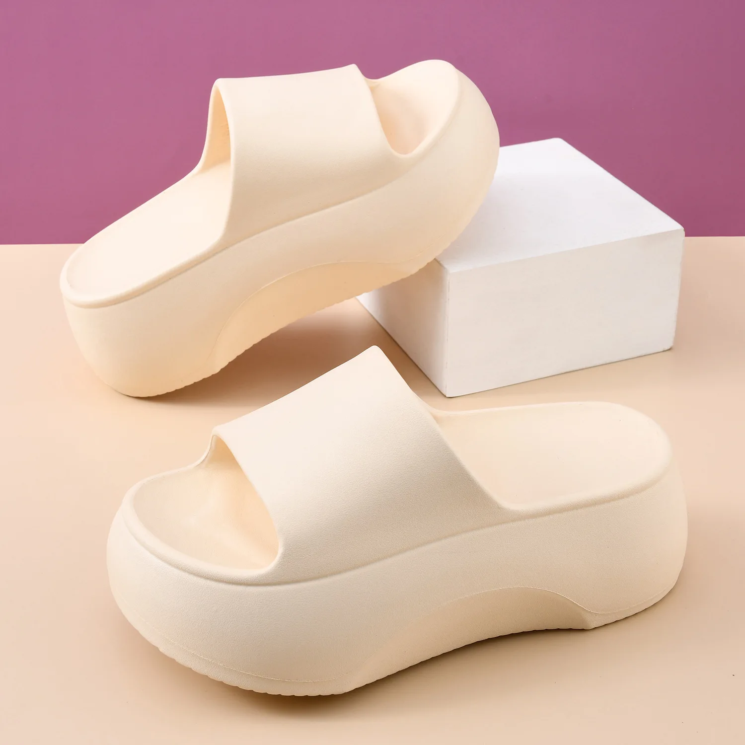 

Женские летние тапочки на противоскользящей толстой подошве, женская верхняя одежда из ЭВА, мягкие сандалии, женские домашние уличные домашние тапочки, обувь