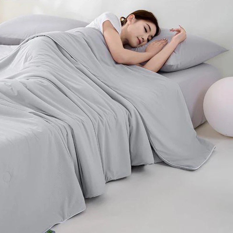 Summer Cool Quilt Summer Thin Blanket Comfortable Machine Washable Conditioner Quilt Office Air Conditioner Quilt