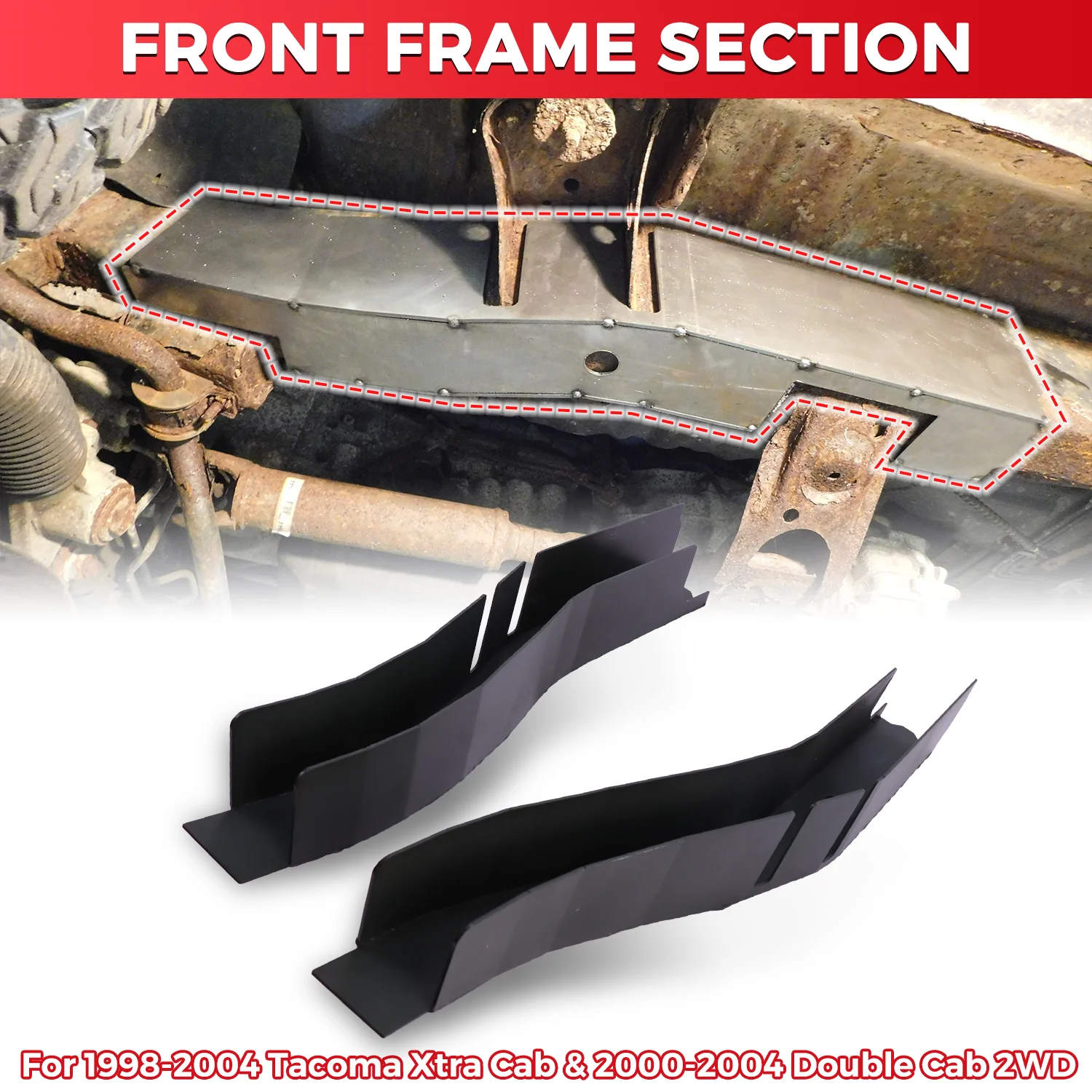 قسم الإطار الأمامي لـ 1998-2004 Tacoma XtraCab & 2000-2004 Double Cab 2WD NEW
