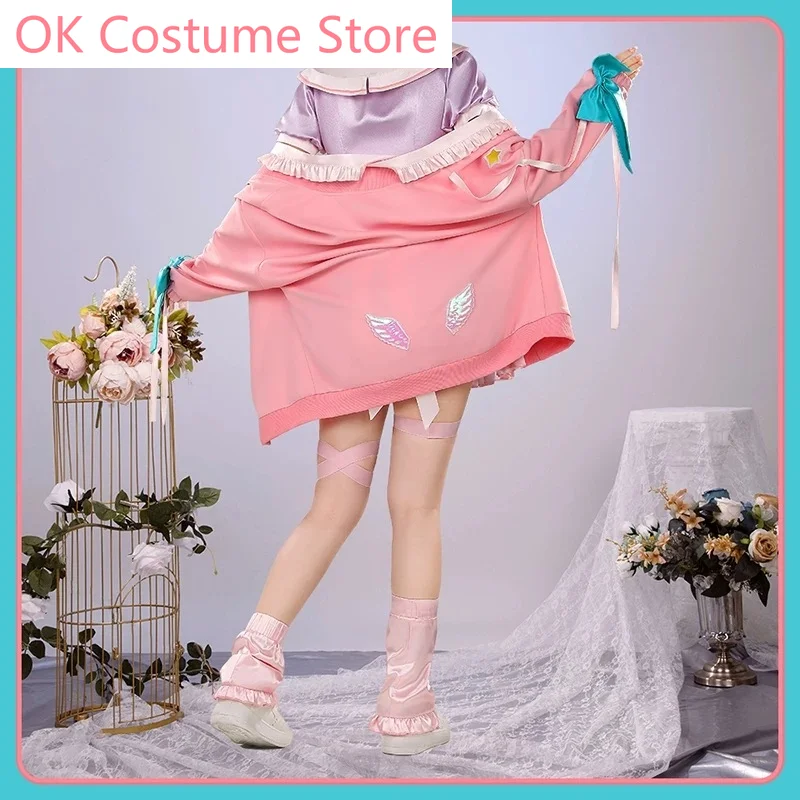 Vtuber Ratna Petit Game Suit Elegant Lovely Dress Uniform Cosplay Costume Halloween Carnival Party Role Play Outfit