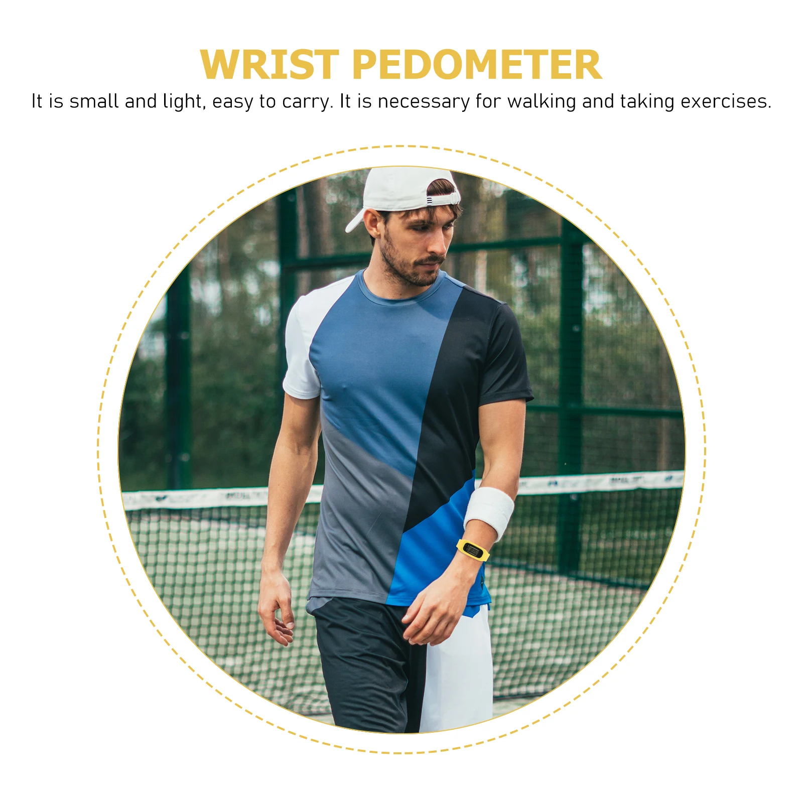 

Bracelet Pedometer Watch Portable Step Counter Wrist Step Counter Silicone Wrist Pedometer Watch For Walking Exercise