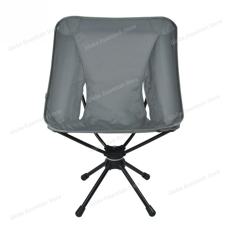 Outdoor Folding Chairs Rotatable Swivel Chair for Camping Lightweight Beach Fishing Chairs with Carry Bag for Picnic Hiking
