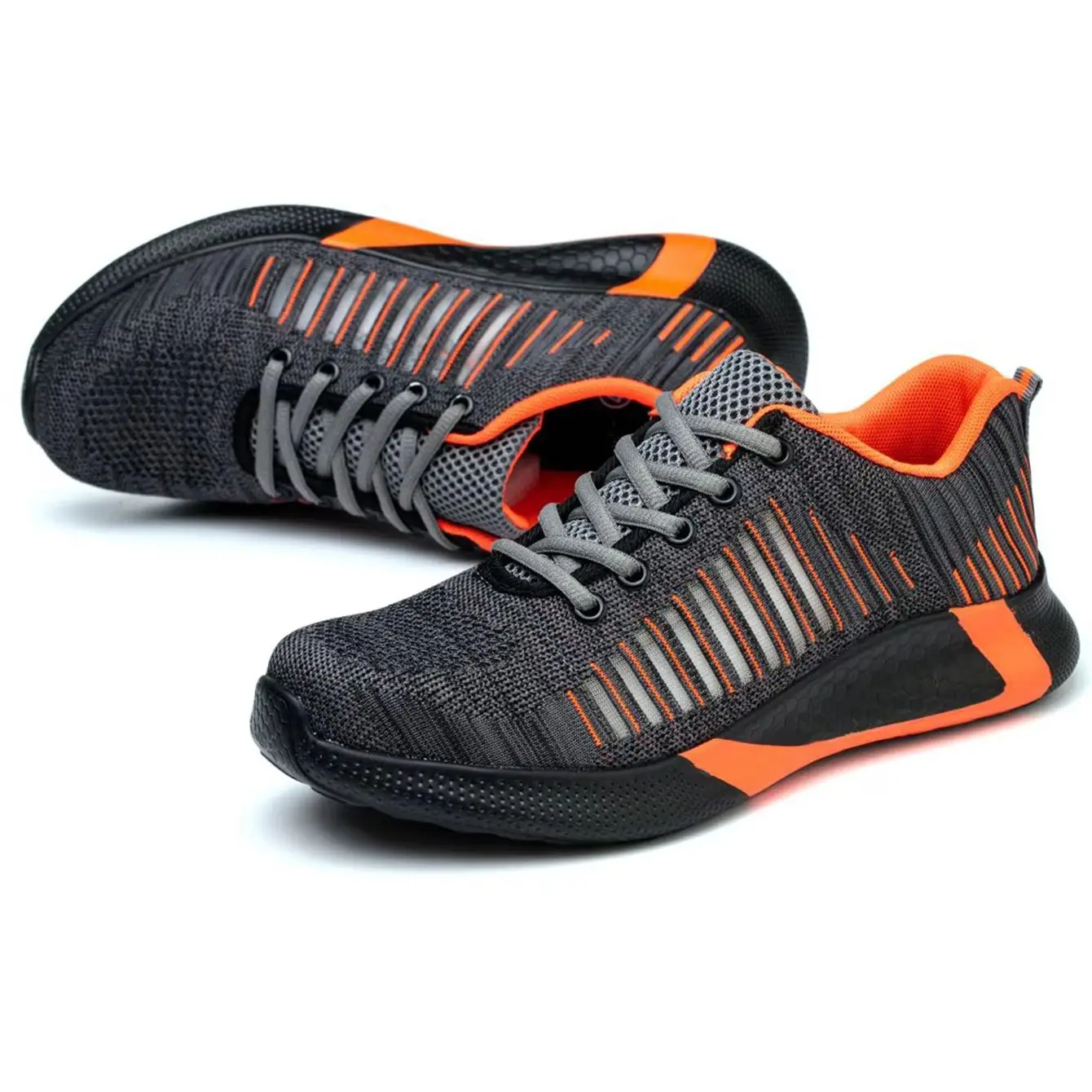 Chaussures de Sécurité Anti-Perforation pour Homme, Baskets de Travail Légères à Boucle Indée