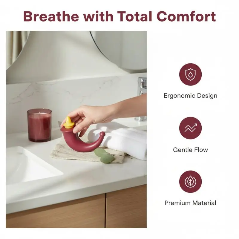 *Experience Relief with 160ML Yoga Nasal Neti Pot Sinus Irrigation System for Daily Wellness