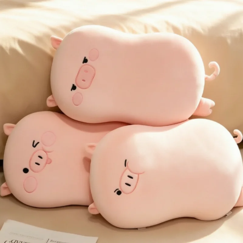 30x50cm Simulation Cartoon Pink Pig Plush Toys Stuffed Soft Sofa Chair Cushion Office Plushie Throw Pillow for Girls Gifts Decor