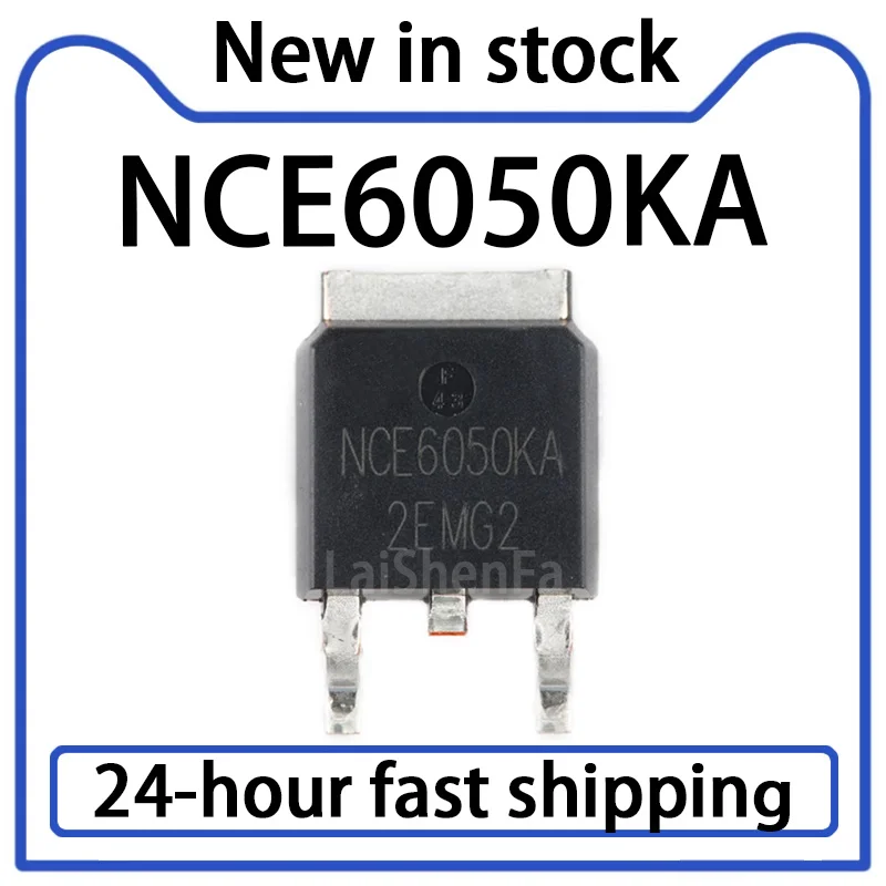 10PCS NCE6050KA SMT TO-252-2 60V/50A N-channel MOSFET Chip in Stock