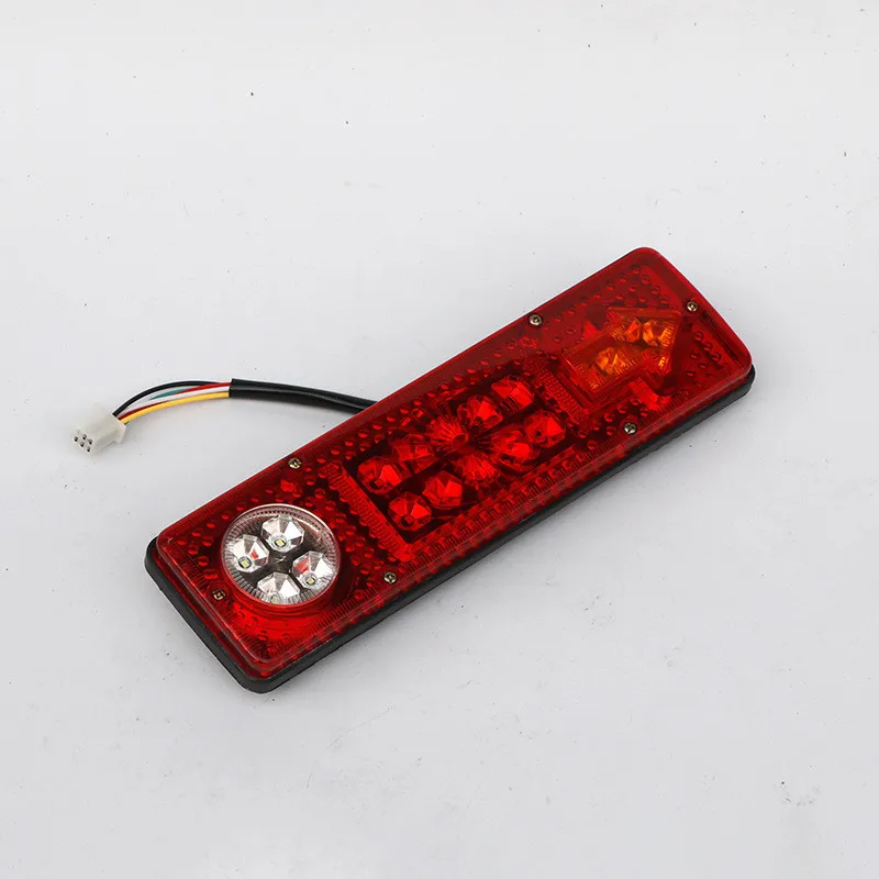 2PCS Tail Light Trailer Car Truck Rear Brake Stop Turn Indicator Lamp 12-72V 19 LED Caravan Truck Tail Light Brake Rear Lamp