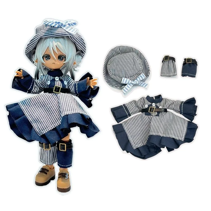 Doll's Clothes Suitable for OB11 Set YMY-GSC 1/8,1/12 BJD Dress Change 16-17cm Doll Toy Accessories(No doll)