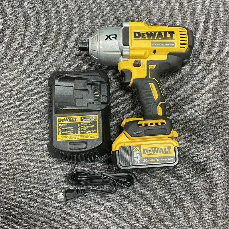 DEWALT DCF900 Impact Wrench 20V Lithium Brushless 1/2 inch 1396Nm Maximum Speed 2300RPM Electric Wrench 5.0AH Battery second-han