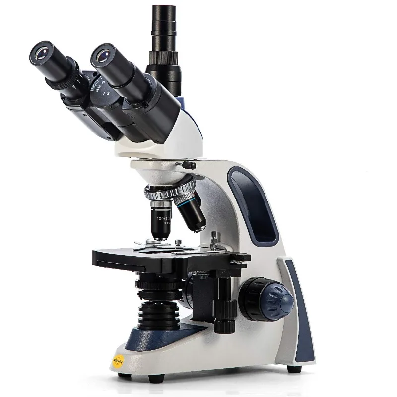 

SW380T 40X-2500X Magnification, Siedentopf Head, Research-Grade Trinocular Microscope Compound Lab with Wide-Field