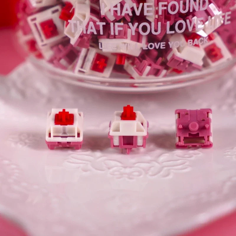 

Переключатель Strelitzia, 5-контактный линейный переключатель клавиатуры, изготовленный на заказ, 40 г, механические переключатели клавиатуры HMX Mx, игровые аксессуары