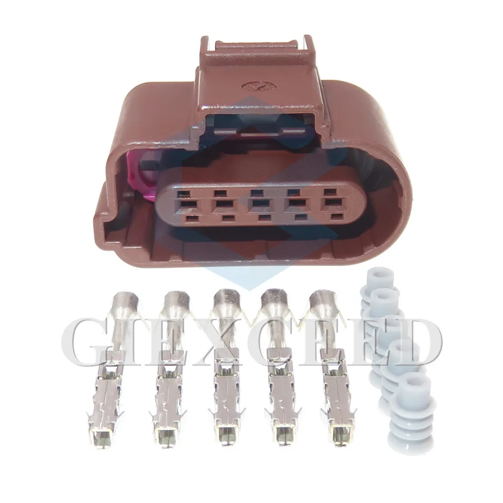 2 Sets 5 Pin 8K0973705B 8K0 973 705 B AC Assembly Car Wire Cable Socket Automobile Waterproof Connector Auto Parts For VW