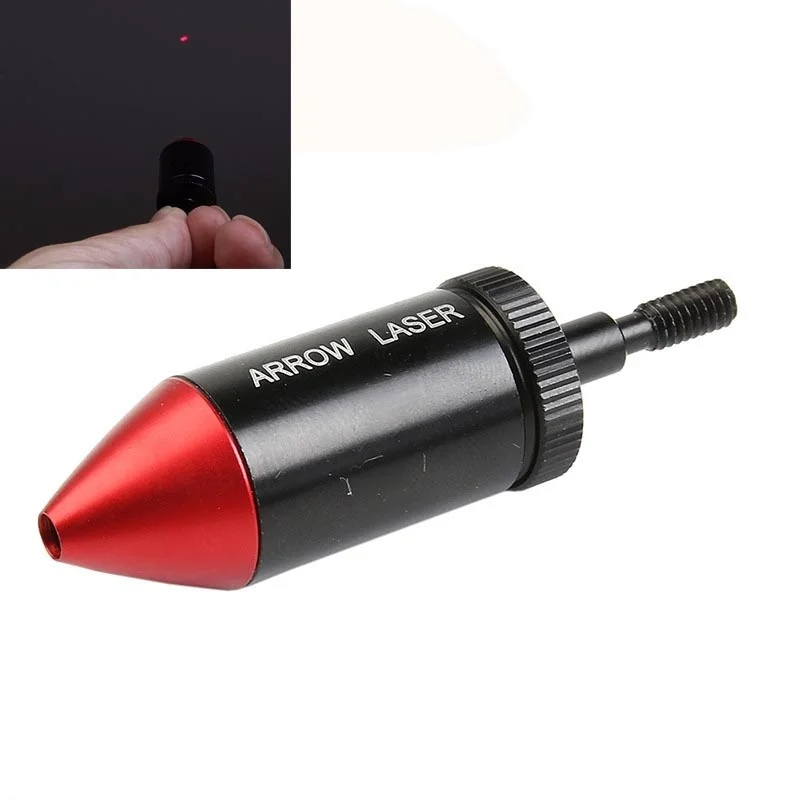 Archery Red Laser Dot Bore Sight Collimator Boresighter Sighting for Hunting Compoundbow Crossbow Arrows Target Shooting