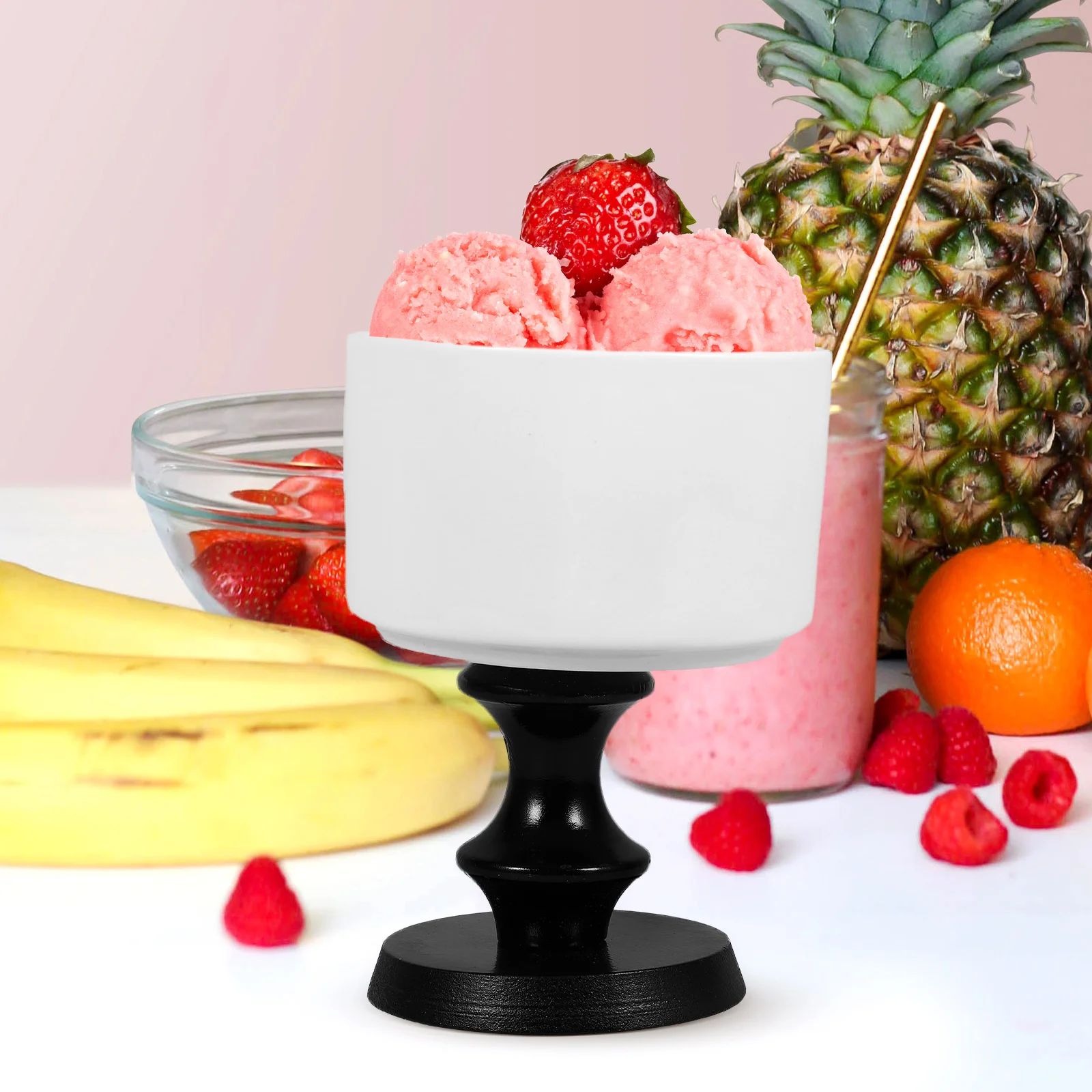 

Porcelain Cup Dessert Bowl Appetizer Cups Round Goblet Ceramics Cake Containers Bowls