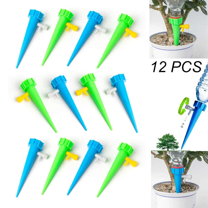 12pcs Automatic Flower Watering System - Precise Drip Irrigation for Potted Plants, Indoor & Outdoor Watering Solution