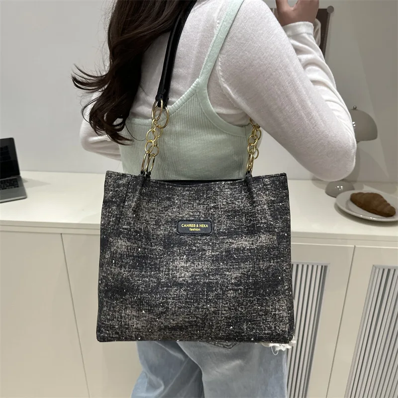 

Women's Shoulder Bag Hand Bags Canvas Wallet Portable Tote Handbags Fashion Bag for Lady Daily Commute