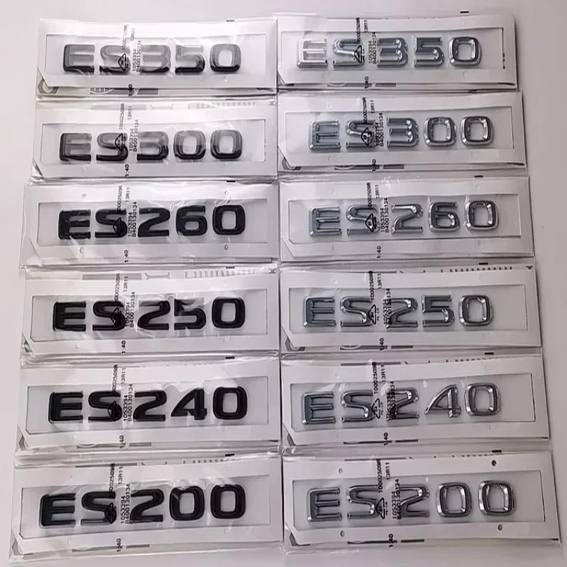 Car Body Trunk Emblem Sticker Rear Badge Letter Decal Accessories for Lexus ES200 ES240 ES250 ES260 ES300 ES350 Logo Accessorie
