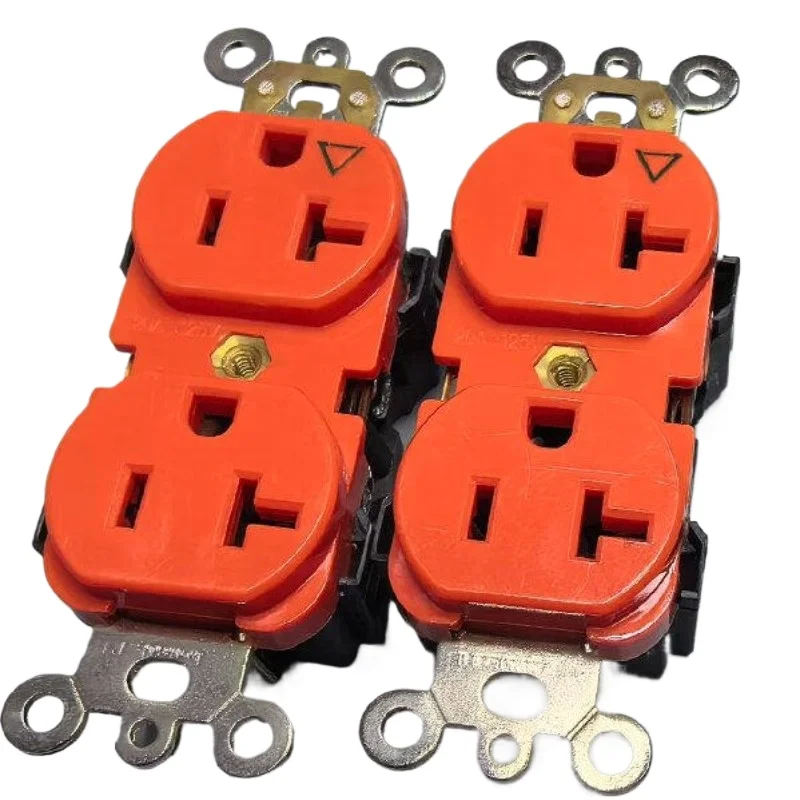 20A Medical Grade US Power Socket Hi-Fi Audio American Standard Wall AC Power Outlet Receptacle