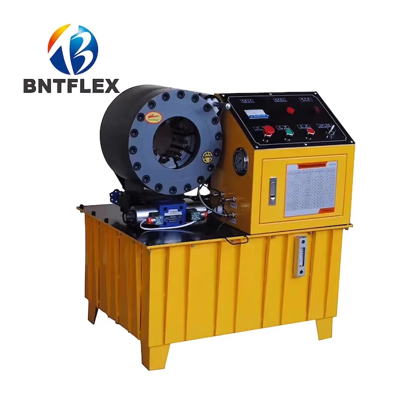 

Factory sales CE approved BNT51F 380v 3KW 2 inch Semi-automatic High pressure hose hydraulic press crimping machine with 10 dies