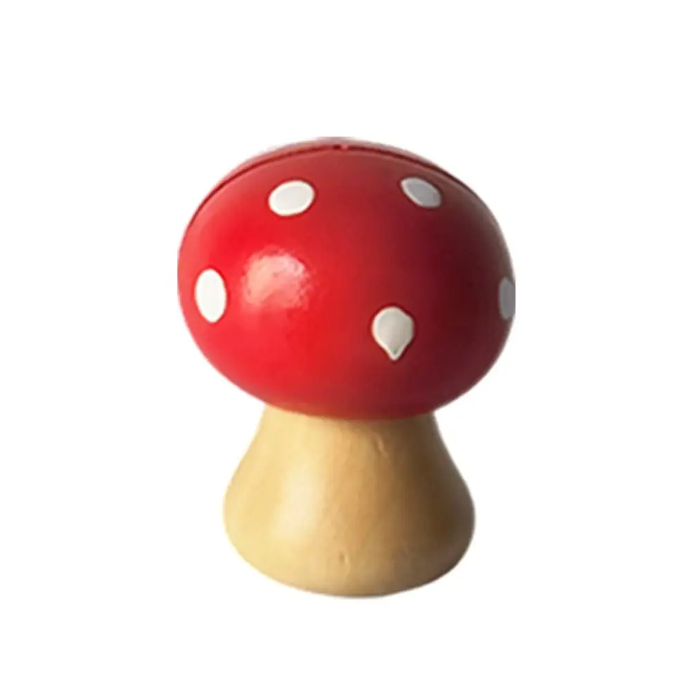 Fashion Wooden Mushroom Note Holder Space Saving Cartoon Photo Holder DIY Business Card Holder
