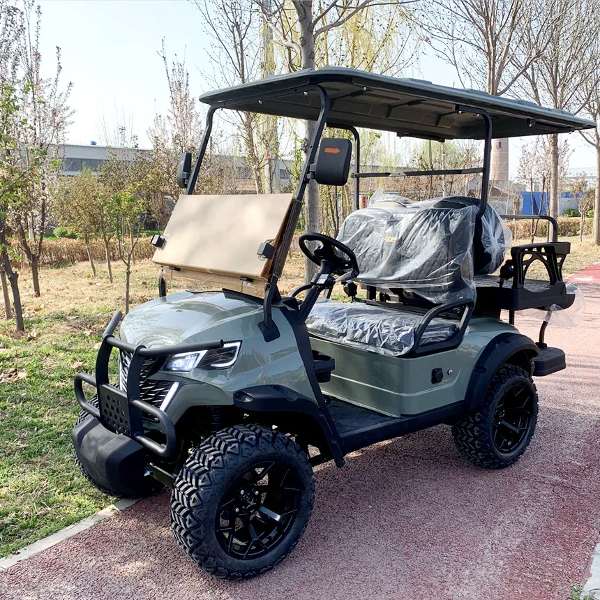 Electric Golf Cart Street Legal 72V Lithium Battery Customize Golf Cart Electric Sightseeing Car Export Global Electric Car