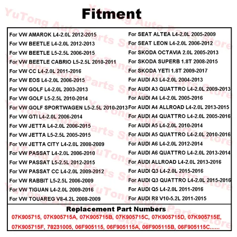 VW JETTA MK5 2.5 NEW BEETLE GOLF PASSAT B6 SHARAN 2.0T 1.8T SKODA OCTAVIA SUPERB SEAT LEON ALTEA एक्सेसरीज़ के लिए इग्निशन कॉइल 6 best sales जेट्टा 2.5 - №5