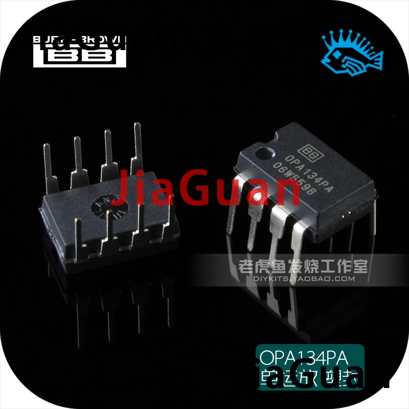 2pcs OPA134PA DIP8  TI BB Fever audio IC Operational Amplifier  Single operational amplifier Made in America