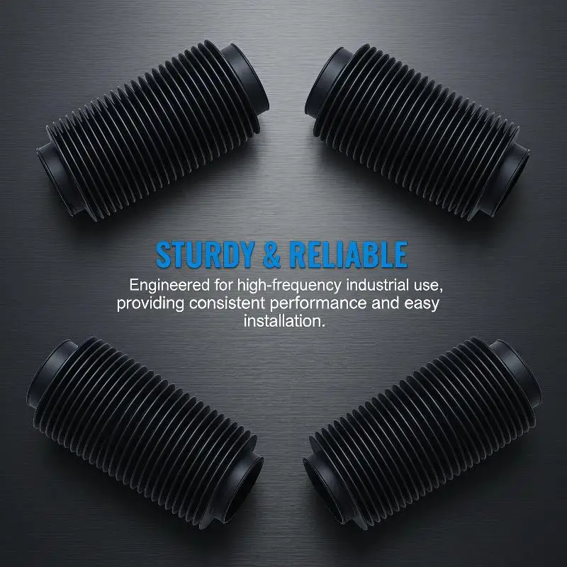 Rubber Corrugated Sleeve Oil Resistant Nitrile Flexible Moulded Bellows for Elevator Equipment Pipeline Sealing