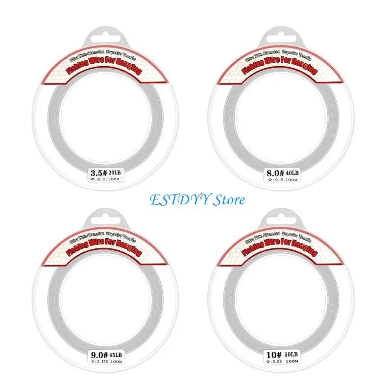 G6DE 100 متر خيط صنارة الصيد سلك صيد حيدة واضح خيط صنارة الصيد من النايلون غير مرئية الديكور الموضوع لتعليق زخرفة