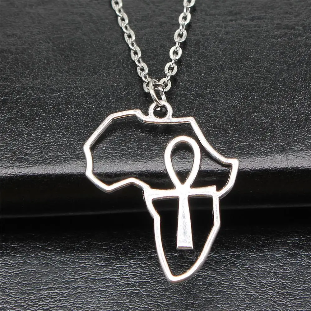 تميمة الموضة الكلاسيكية البسيطة الصليب المصري عنخ الحياة رمز قلادة قصيرة طويلة سلسلة القلائد مجوهرات للرجال النساء #6
