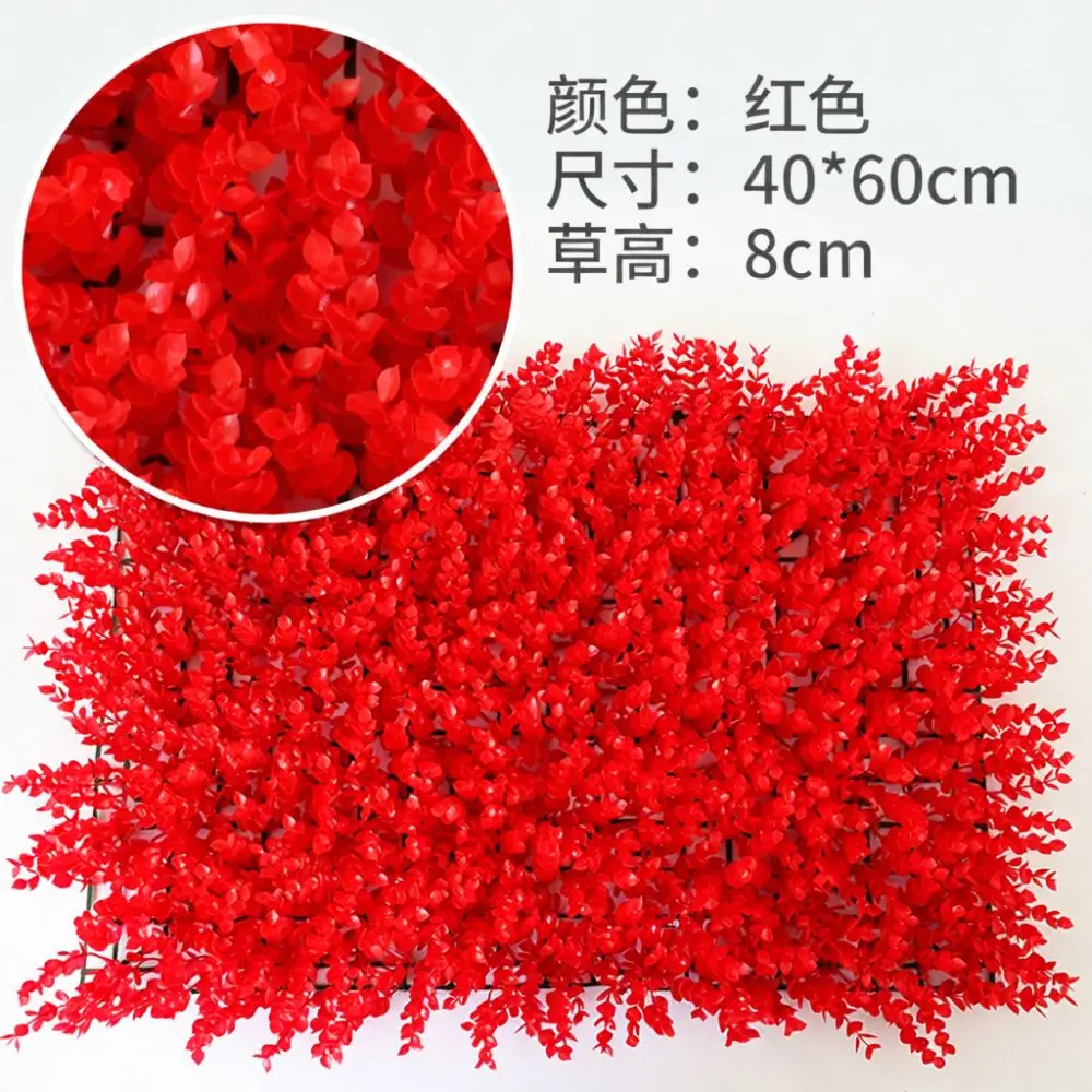 Greenery Wall Backdrop Artificial Milan Turf Mat Plastic Simulation Plant Tiles For Office Hotel Commercial Decor