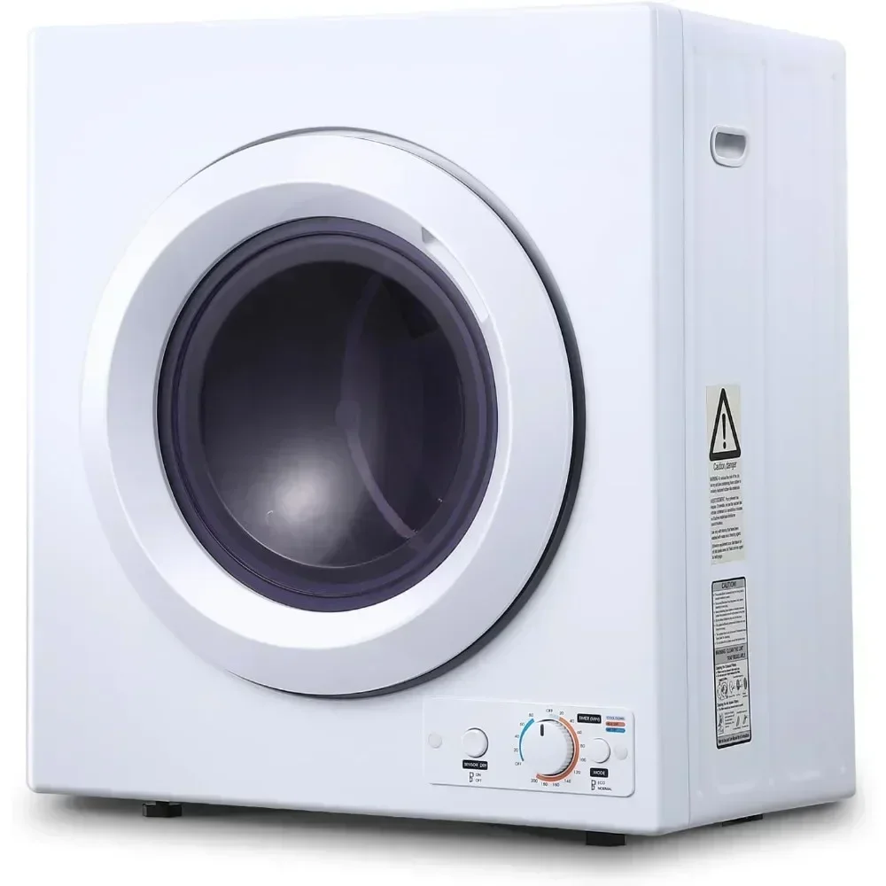 Sèche-linge portable, sèche-linge compact de 2.65 pi cu, sèche-linge électrique en acier inoxydable à charge frontale de 1400W