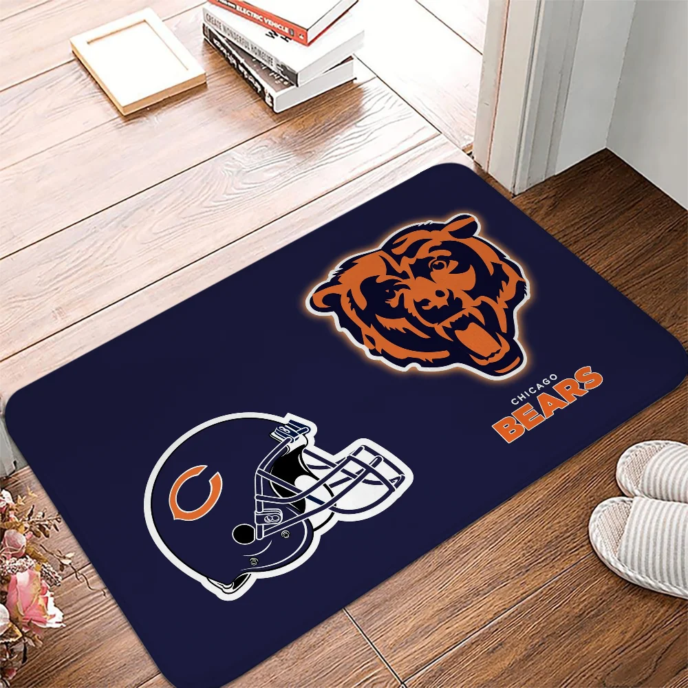 Front Door Mat Entrance Outdoor Chicago Bears Things for the Home Accsessories Room Mats Design Carpet Rugs Floor Rug Foot Bath