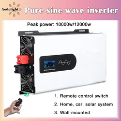 Pure Sine Wave Inverter 24v 220v 12000W 10000W High Power 24V 48V 60V 72V 96V To 110v Converter Solar Car Inverters Off Grid