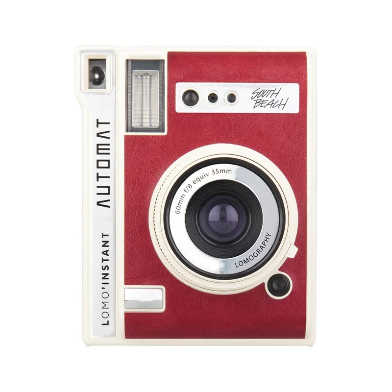 LOMOGRAPHY Lomo\'Instant Automat Camera Auto Metering Vintage Red Leather Edition Standalone