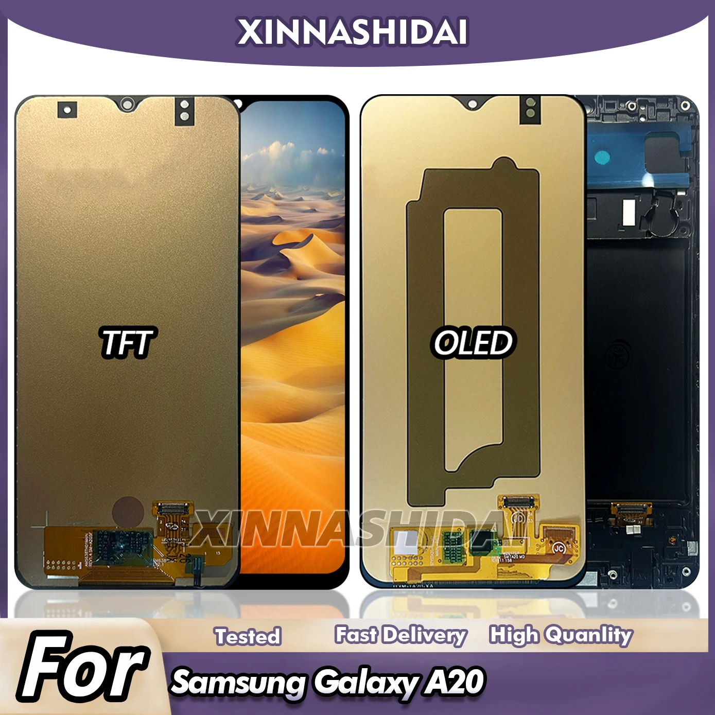 tela-lcd-oled-tft-para-samsung-galaxy-a20-tela-sensivel-ao-toque-de-64-polegadas-com-moldura-digitalizador-montagem-para-pecas-de-reposicao-a20