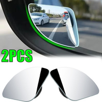 2pcs Universal Fit Glass Car Wide-angle Blind Spot Rearview Mirror,360° Adjustable, High-definition,with Applicable for All Cars
