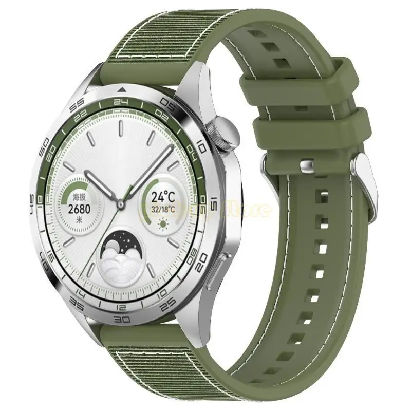 Q5WA ELEGANTE FLESCIBILE FLEXIBILE 22 MM MASSIONE MIDIALE PER TUTTA GENERS CINTURA BRACCHETTO BRACCHETTO ANTISCRATCH