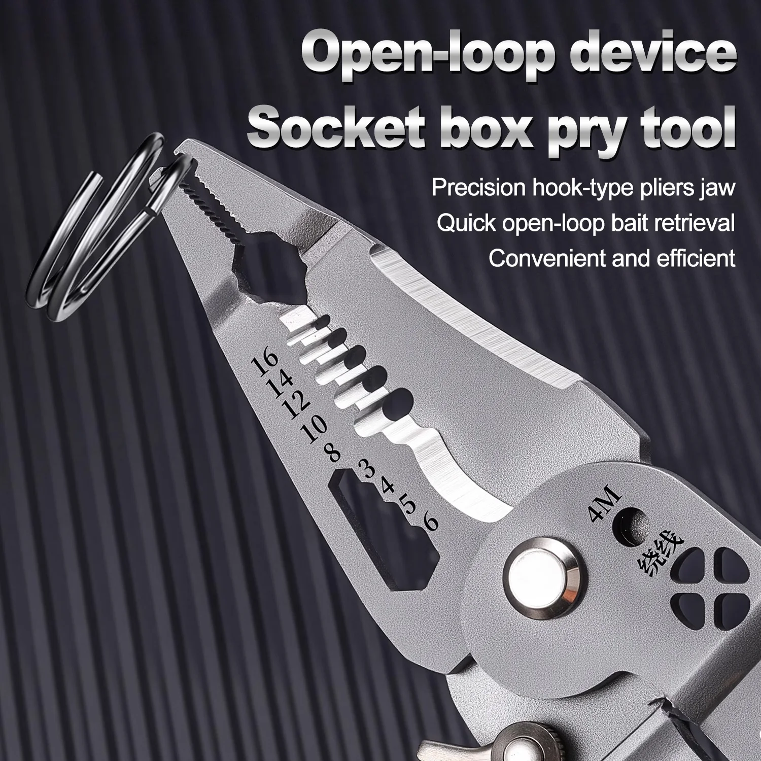 Multifunctionele draadstripper met elektrische testpen Opvouwbare kabelsnijder Crimper Tool, elektrische vouwtang voor snijden