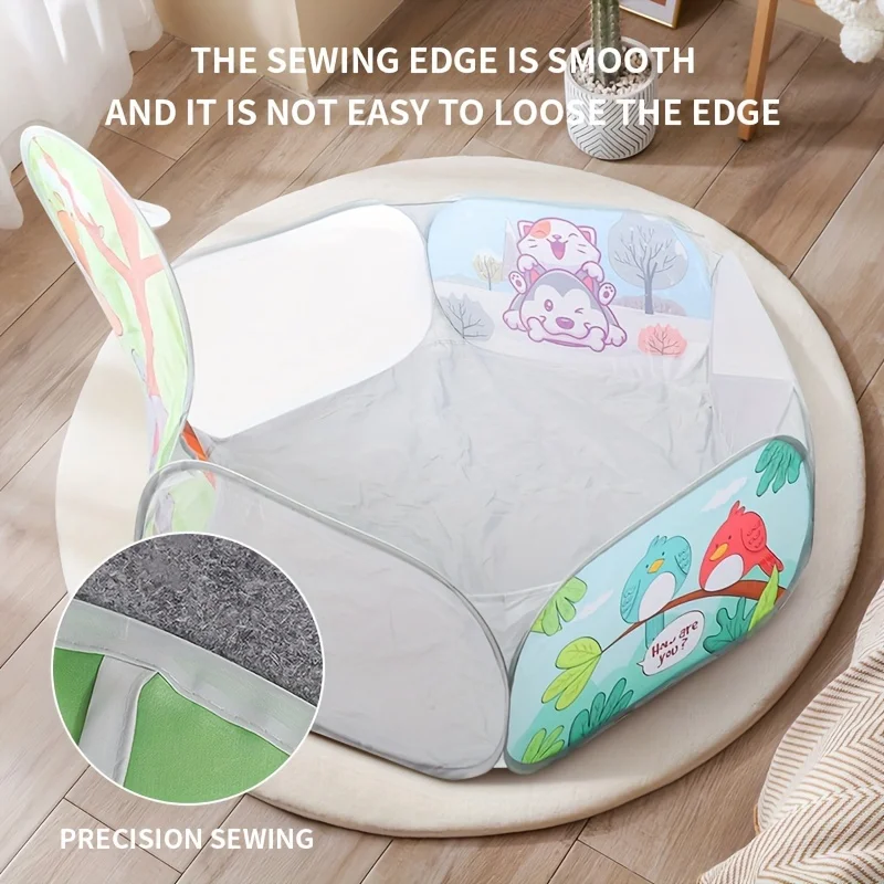 Piscina per palline per bambini Grande tenda pieghevole per palline pop-up Casetta per bambini Box per bambini Gioco per interni ed esterni Regalo di compleanno 120 cm