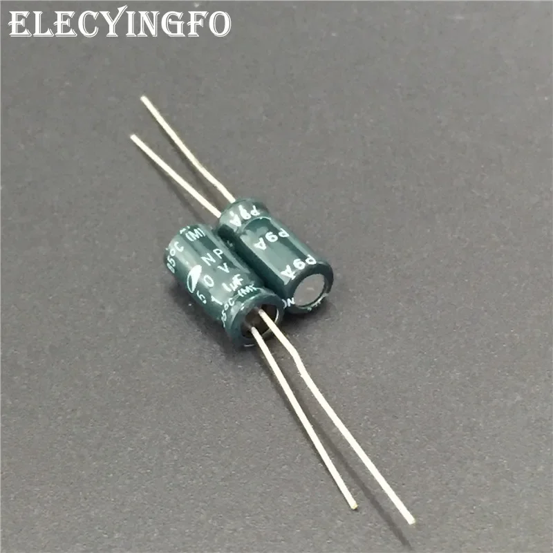 

100pcs 1uF 50V SAMWHA NP 5x11mm 50V1uF Bipolar Electrolytic Capacitor