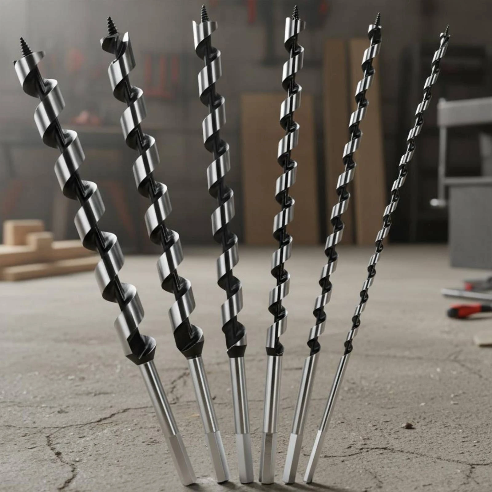 Zestaw 6 sztuk długich świderó – Woodworking Drills recenzja i cena