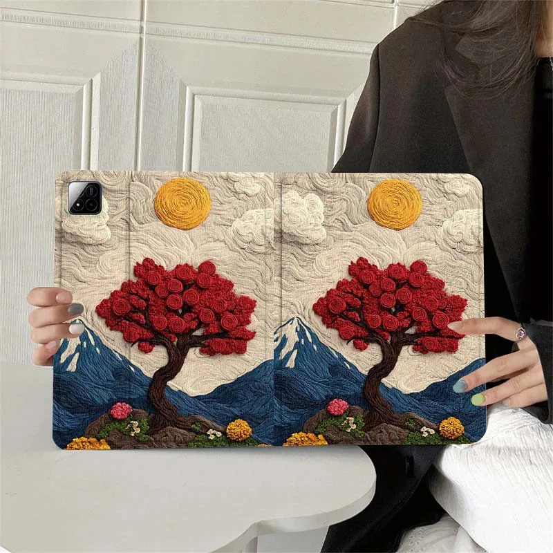 Artistic landscape pattern Tablet Case For Xiaomi Redmi Mi Pad 4 5 6 7 8 K SE Mini Pro Plus Max 10.1 11.2  inch