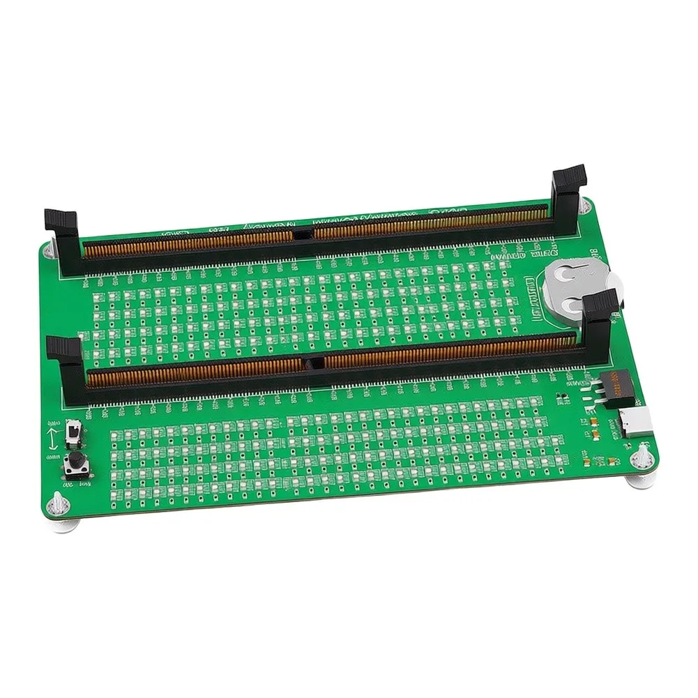 Professional DDR5 For DIMM Tester for Desktop Systems Featuring LED Indicators All Data Lines and Error Detection