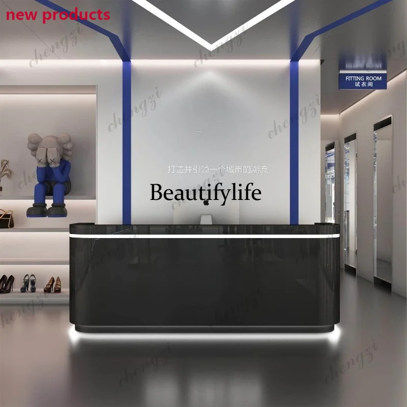 a68Salon Unique Reception Desks Modern Company Executive Display Reception Desks Design Luxury Escritorio Commercial Furniture