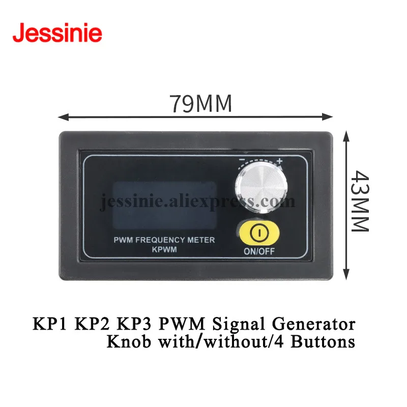 KP1 KP2 KP3 PWM Pulse Frequency Adjustable Duty Cycle Square Wave Module Rectangular Signal Generator with Digital Display