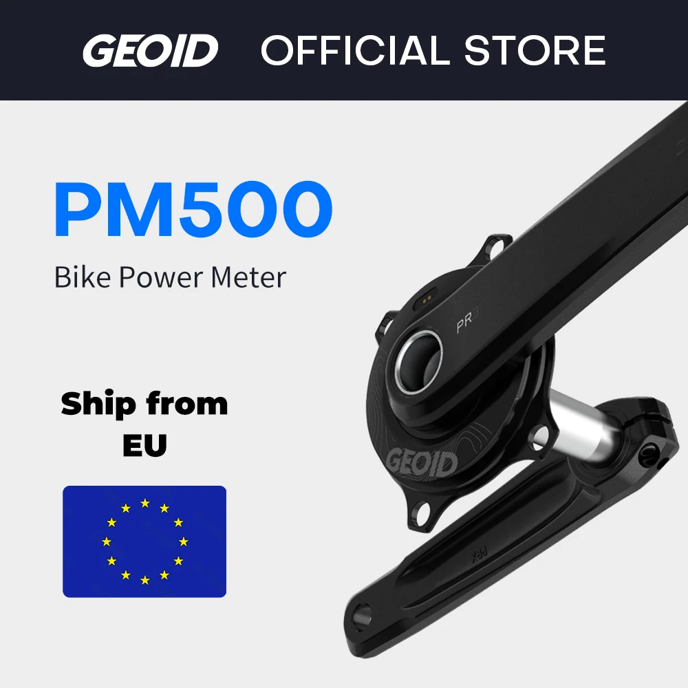 Gyroscopie de vélo de route GEOID PM500 110BCD, pédalier 4 boulons, axe de 24 mm, compatible ANT+ et Bluetooth pour Shimano