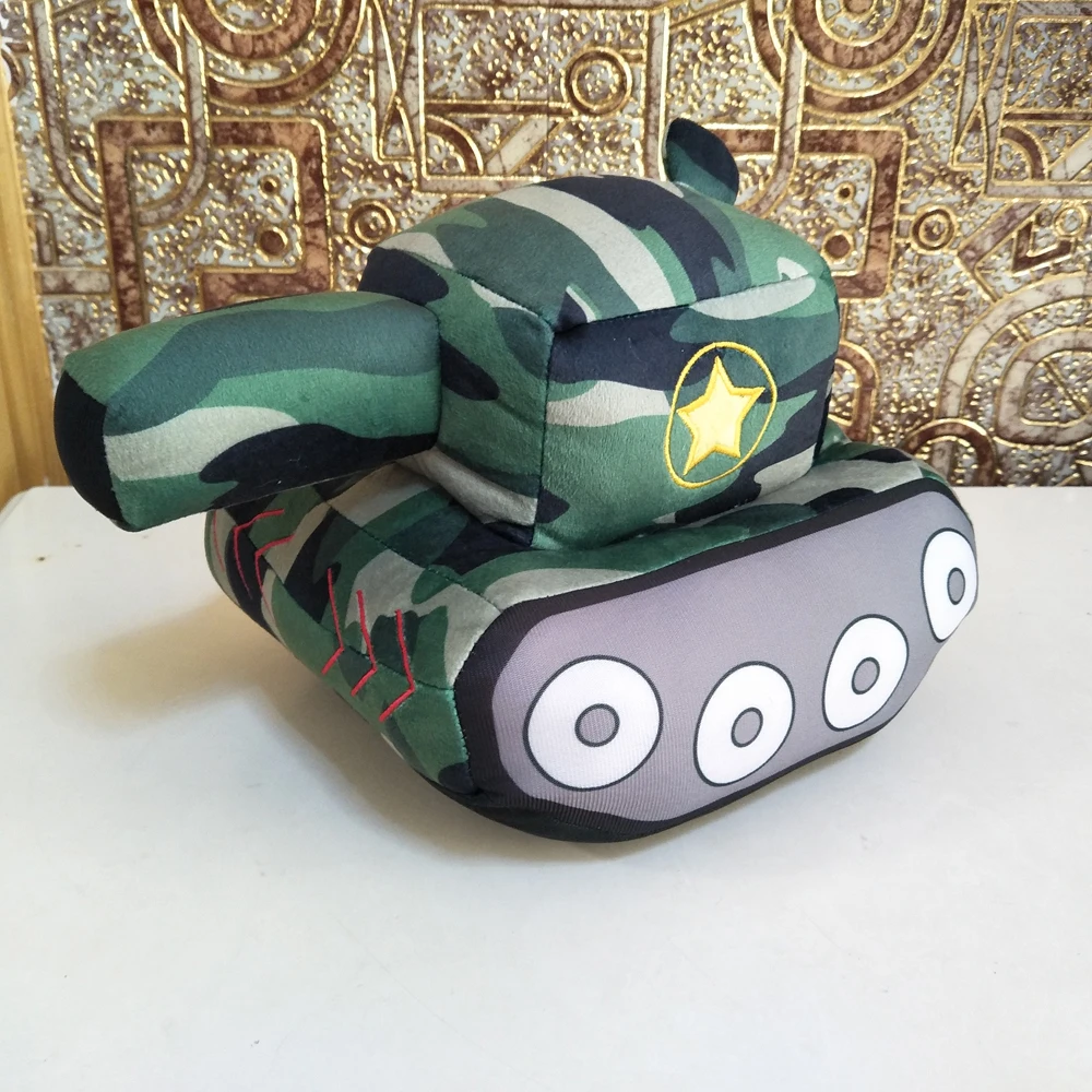 

Simulated Tank Bolster Military Weapons Stuffed Children Plush Toy Boy Birthday Gift