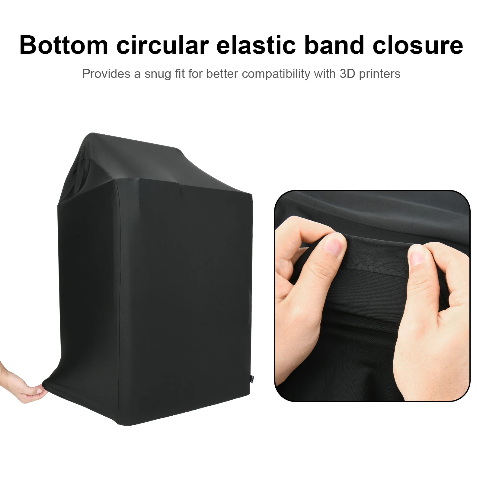 Elastic Bottom Band Dust Cover for Bambu Lab H2C AMS HT Nylon Lycra Full Wrap Sleeve