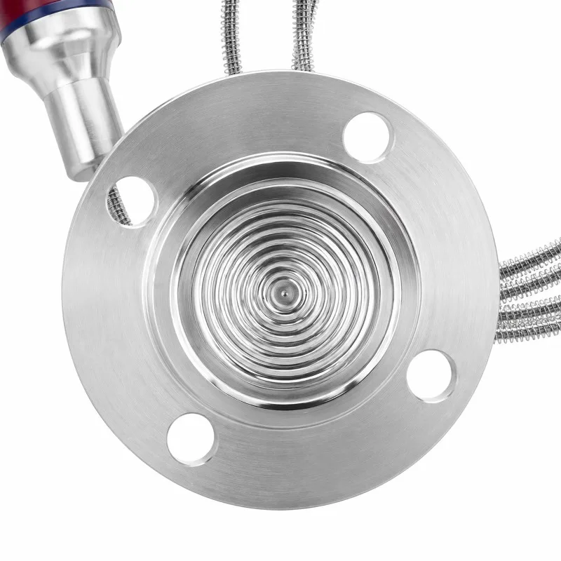 High Temp Extreme Vacuum Flush Sealed Pressure Transmitter Ceramic Sensor 4-20mA HART RS485 Output For Corrosive Viscous Media